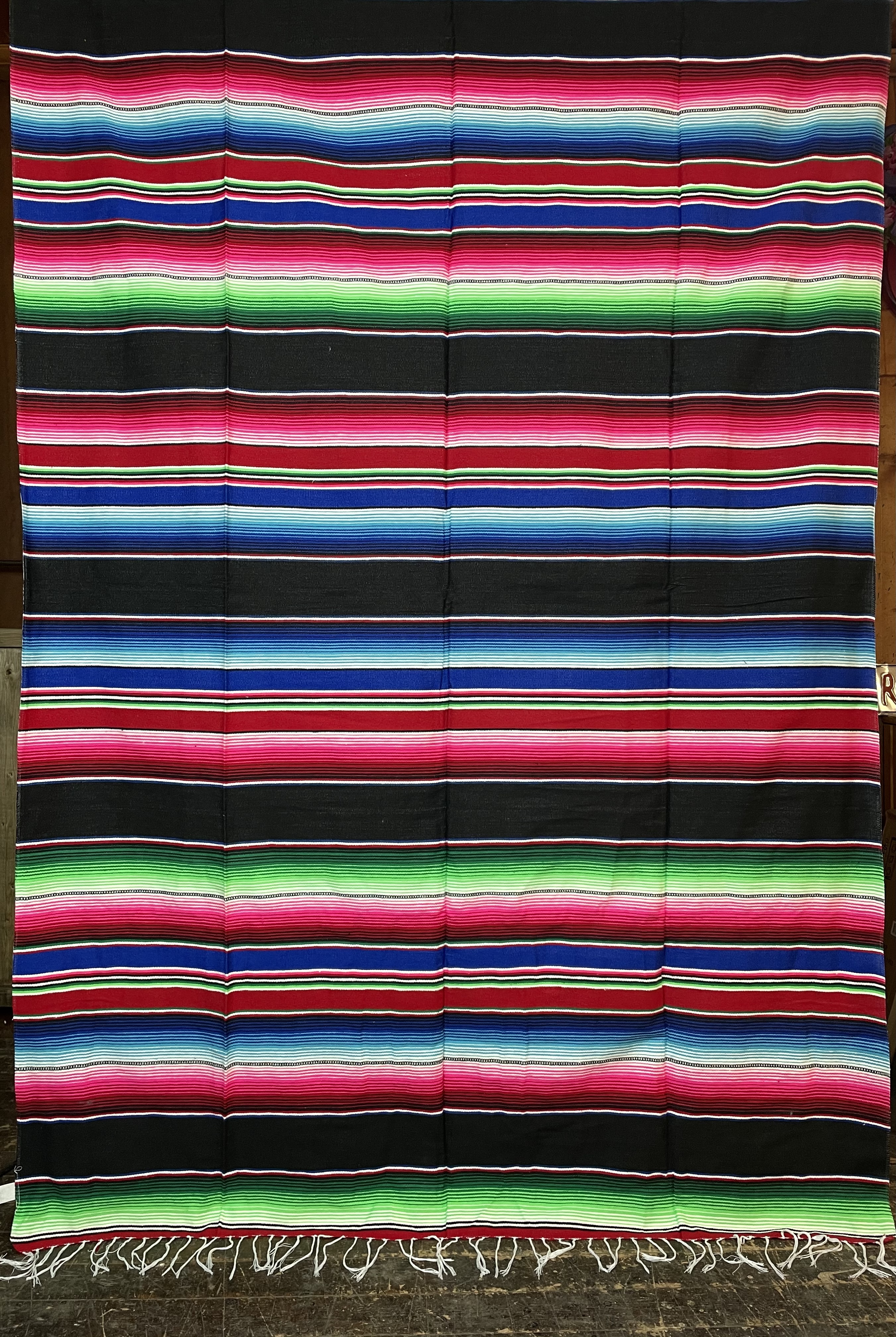 Mexicofilt Serape svart