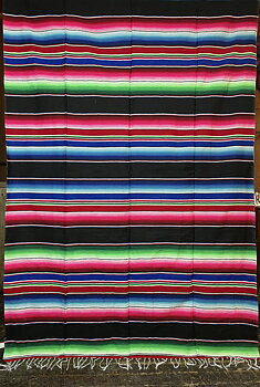 Mexicofilt Serape svart