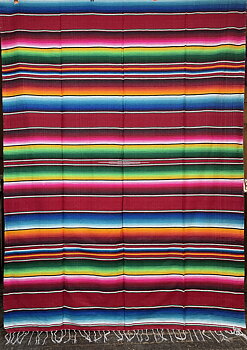 Mexicofilt Serape röd