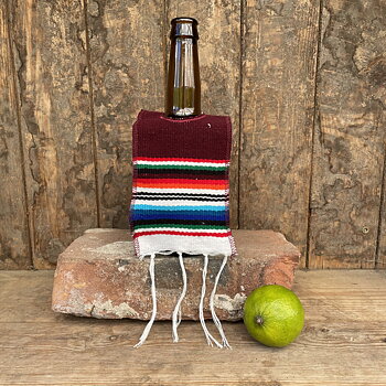 Ölponcho vinröd