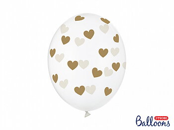 BALLONGER | 6-pack | Guldhjärtan