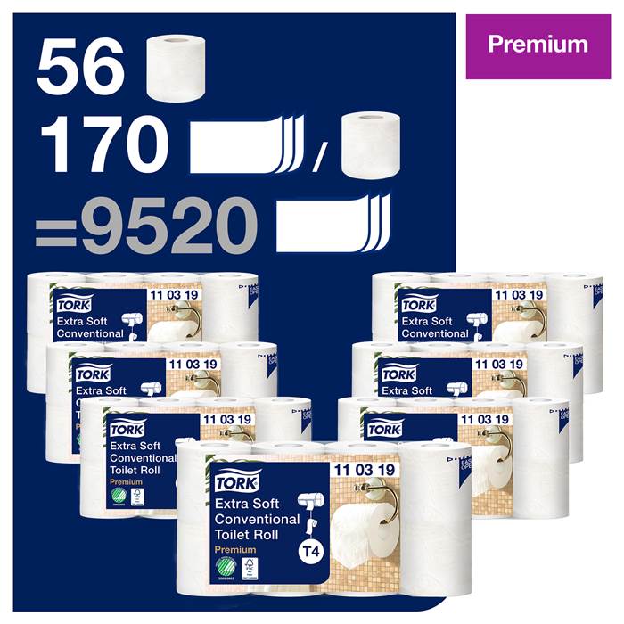 Toalettpapper T4 Prem 3L 56/fp - 3