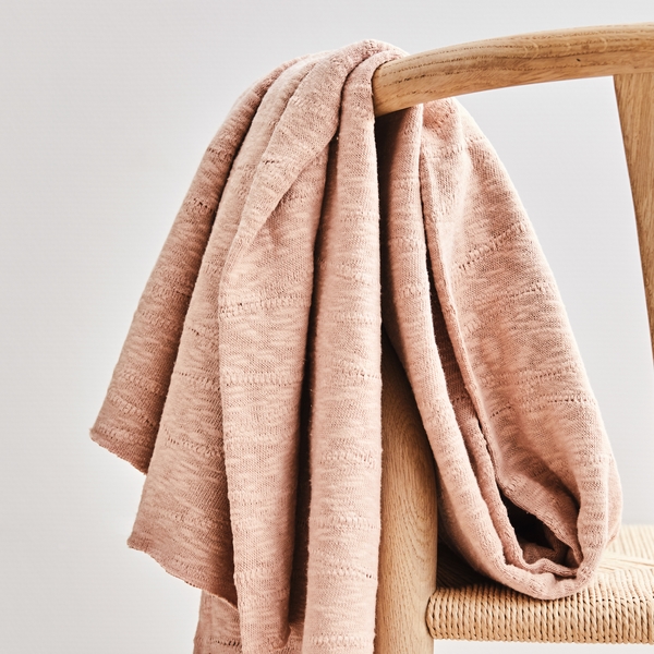 SLUB JACQUARD - OLD PINK