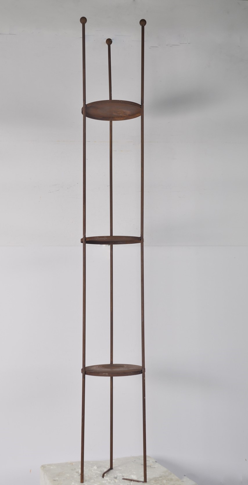 Shelf with 3 shelves - Garden shelf - Rust - 139 cm - 3