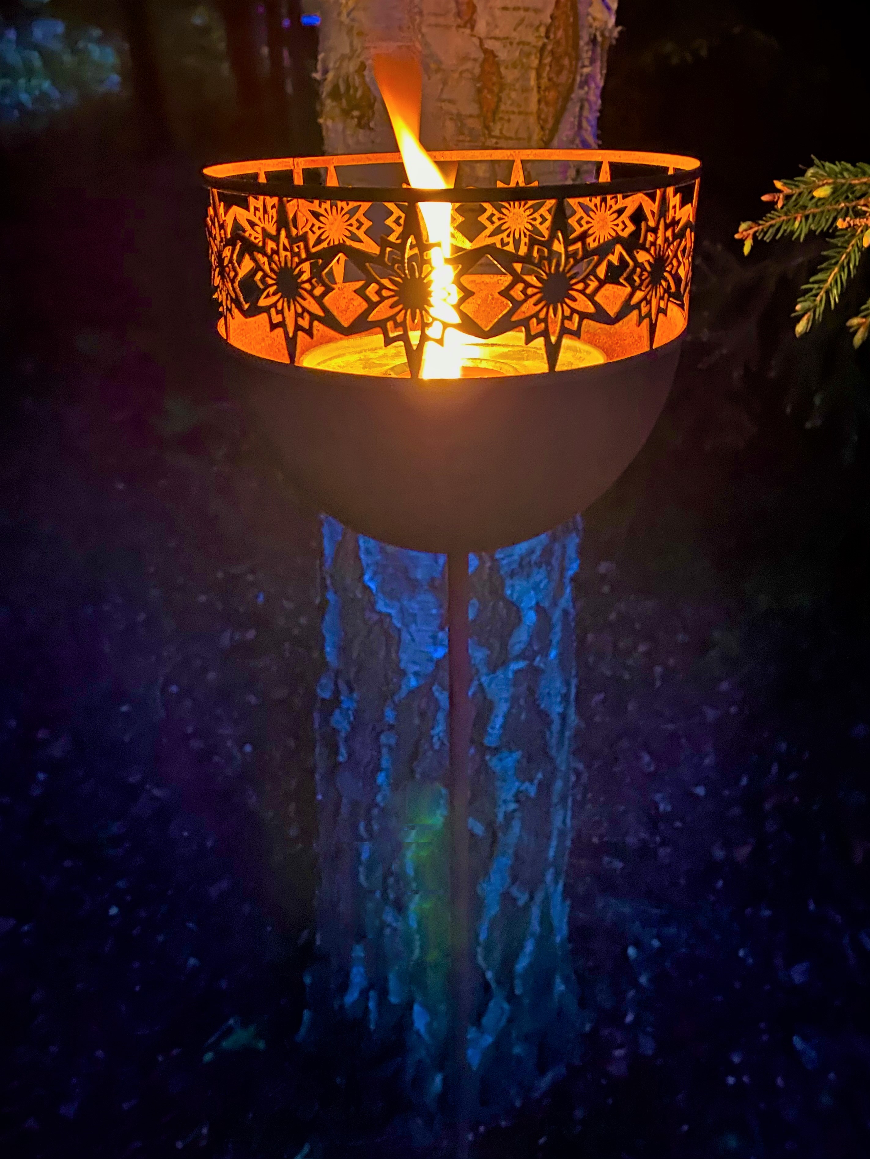 Torch holder - Candlestick - Lantern - Stick - 111 cm - 2