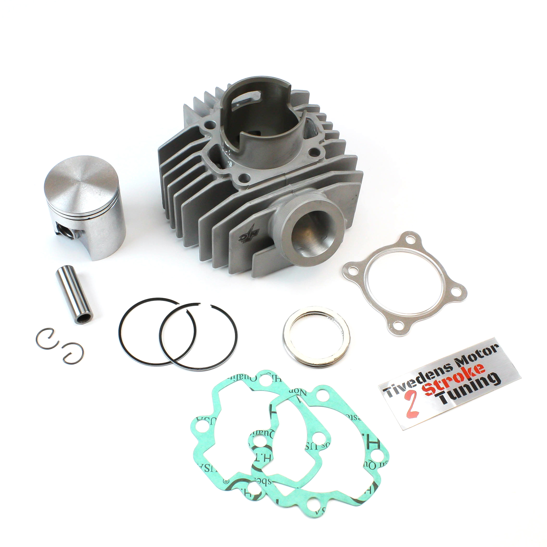 Cylinder Yamaha FS1 44 mm, S2S - Ported and machined by Tiveden engine, +10 hp - 2