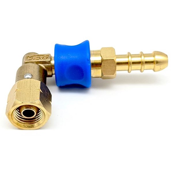 Gasolanslutning, snabbkoppling  90° vinkel, Cadac