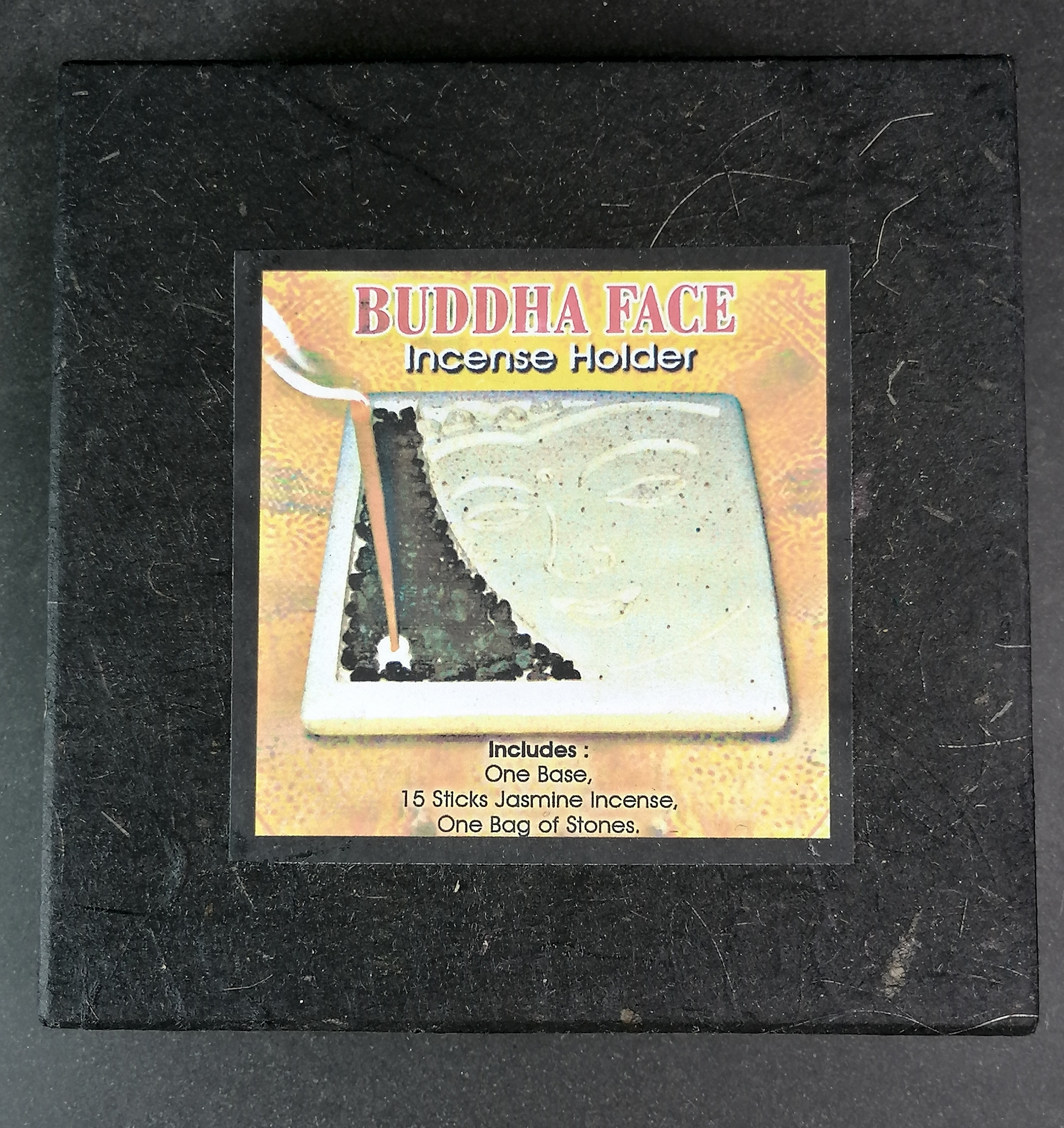 Bali Rökelsehållare Set - Buddha Face - 2