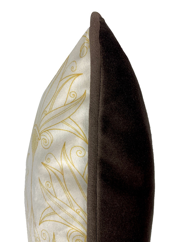 Kuddfodral 30x50 cm gul blomma LA121 - 3