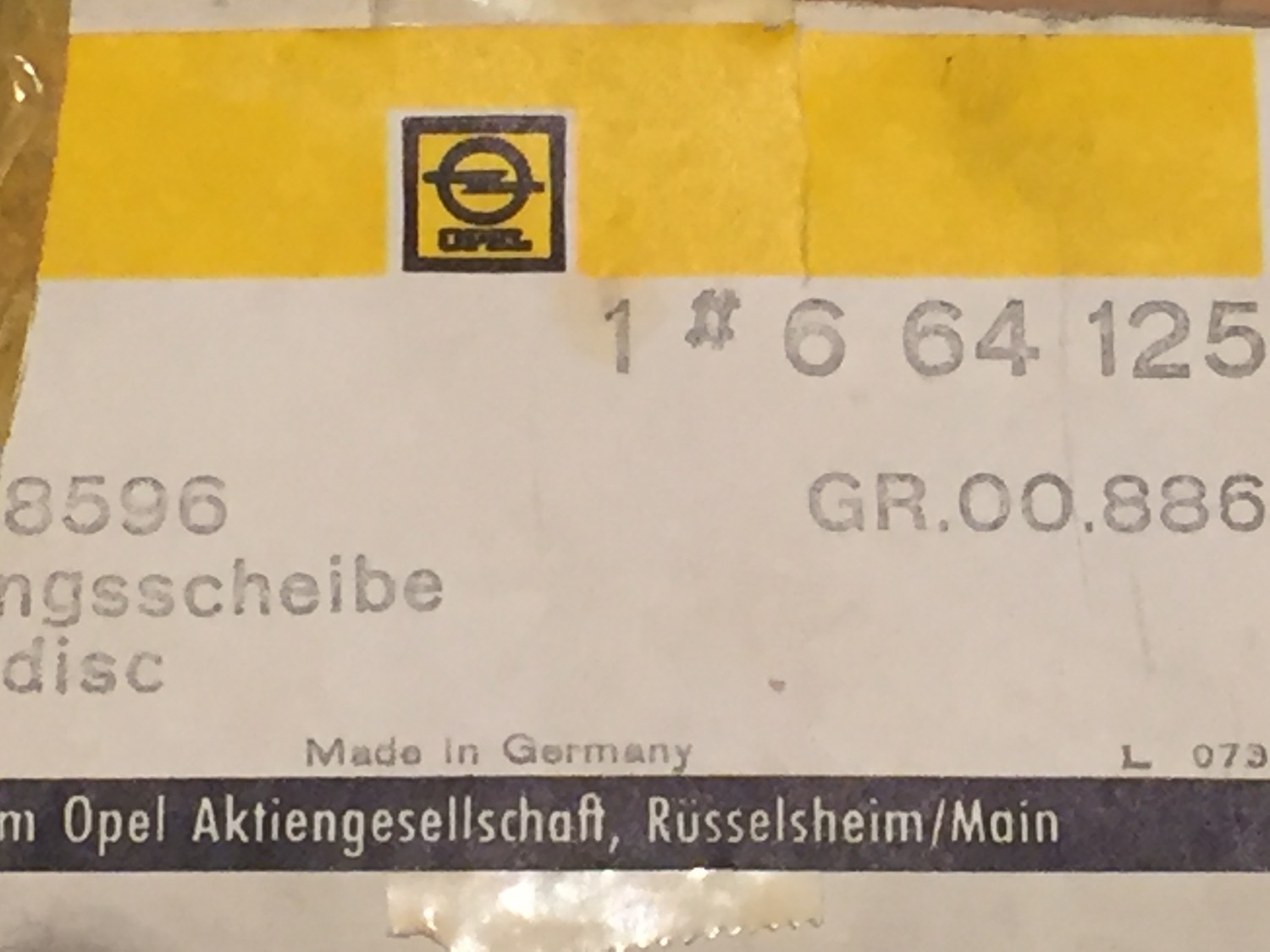 Opel CIH 2.0E - Tarcza Sprzęgła 215mm/8,5" - 2