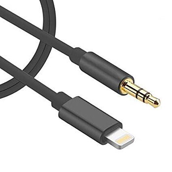SiGN Lightning - 3.5mm Ljudkabel 1m - Svart