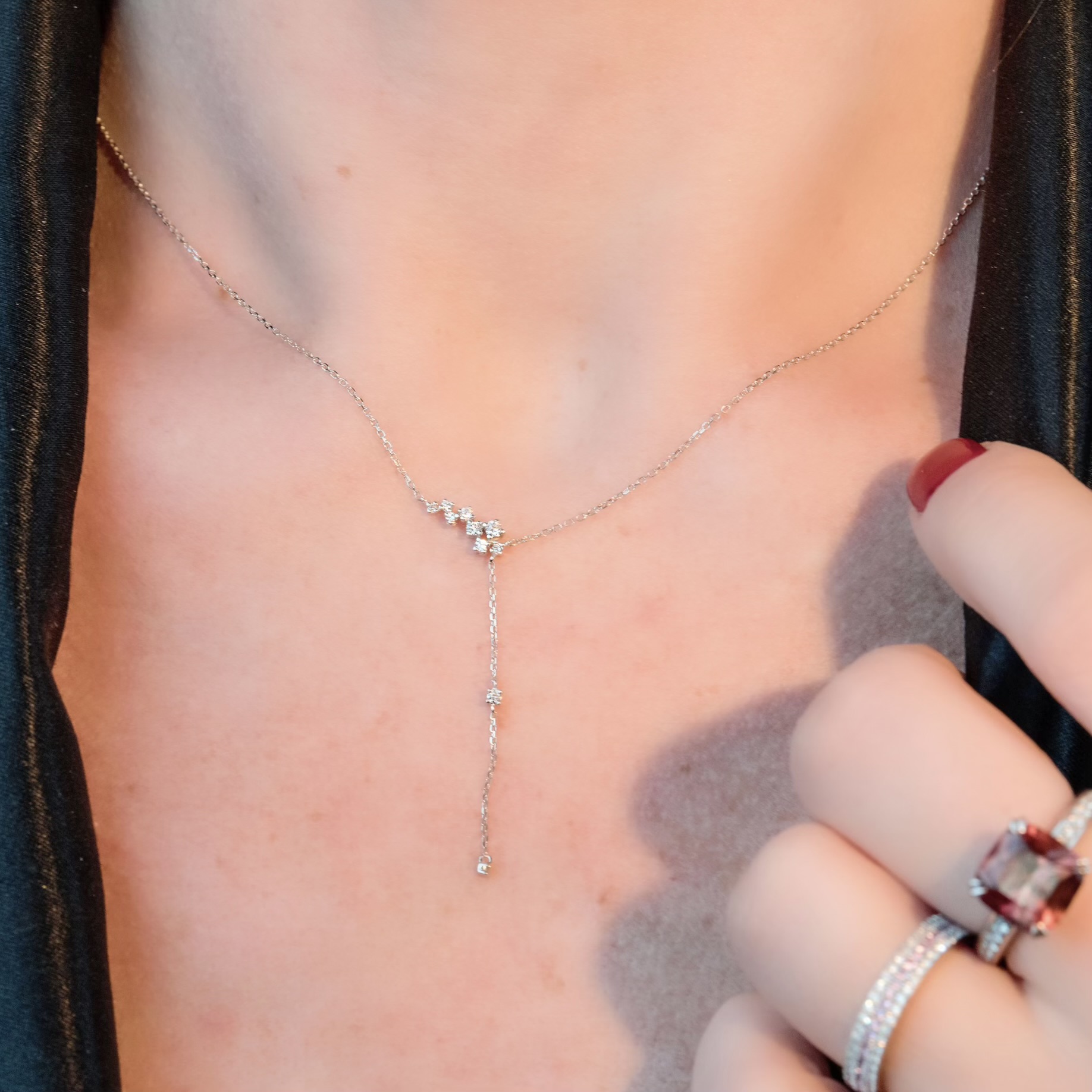 Orion´s lariat diamond necklace - 2