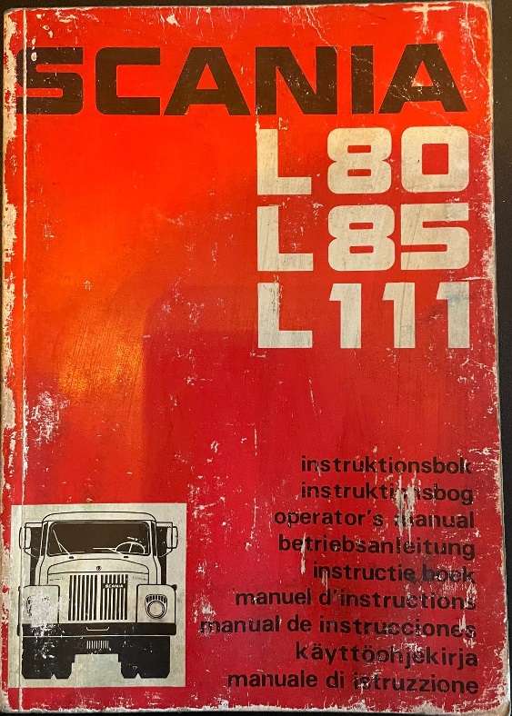 1975 Scania L 80, L 85, L 111 Instruktionsbok