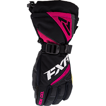 Ungdom Helix Race Glove Black/Fuchsia