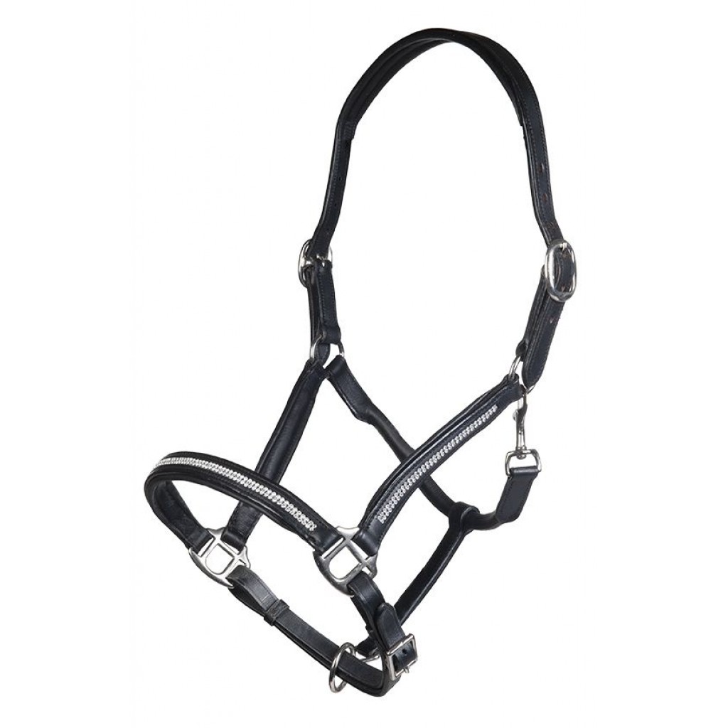HKM Grimma Läder Diamond Svart