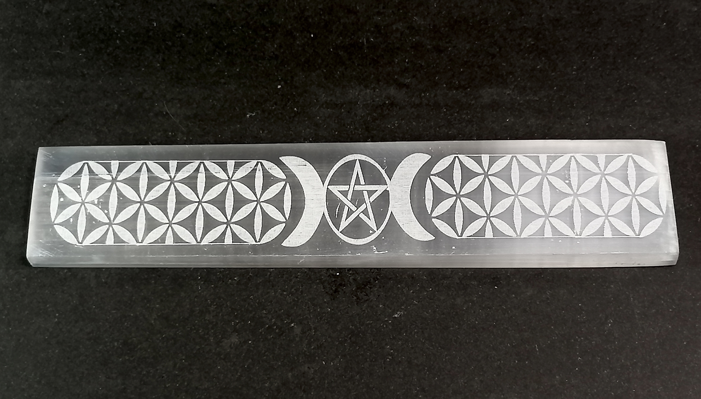Wicca Selenit Magisk laddningsplatta