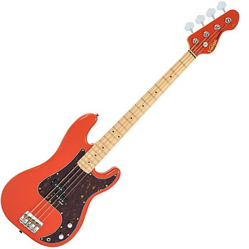 Vintage V4 Reissued Bass Firenza Red