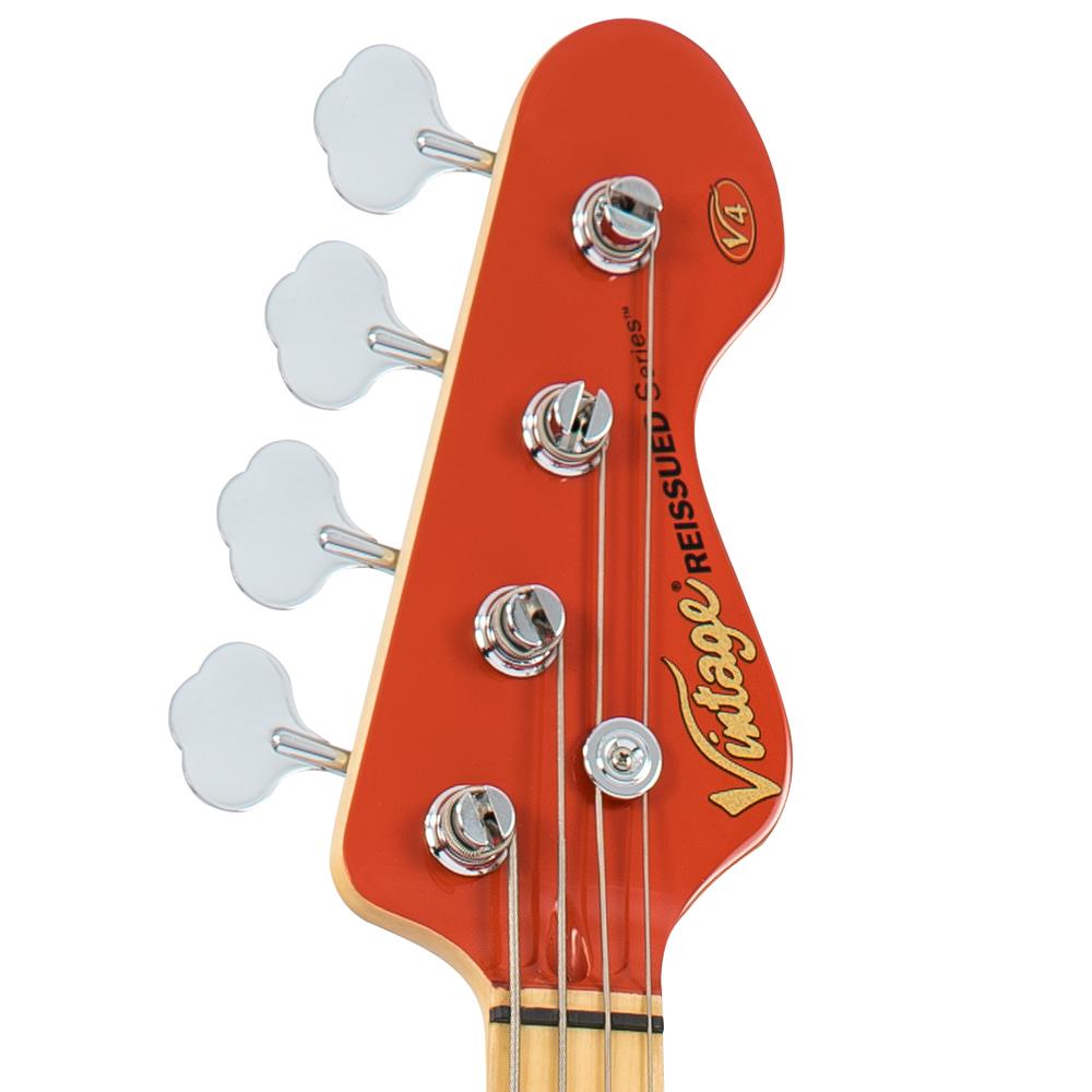 Vintage V4 Reissued Bass Firenza Red - 6