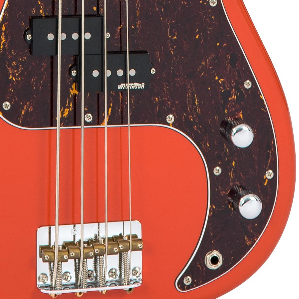 Vintage V4 Reissued Bass Firenza Red - 3