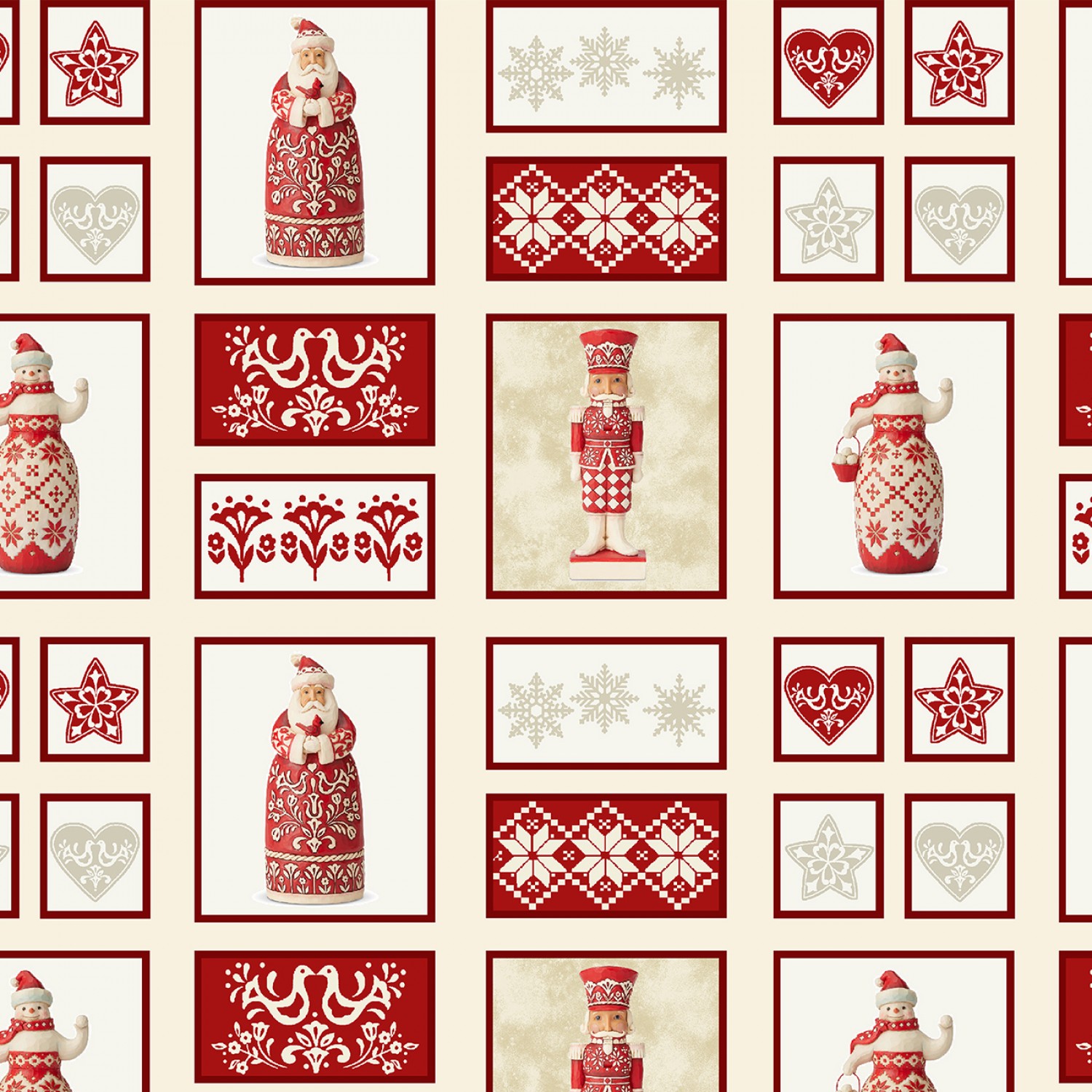 Nordic Noel - Patch Cream  (35 x 110 cm) - 2