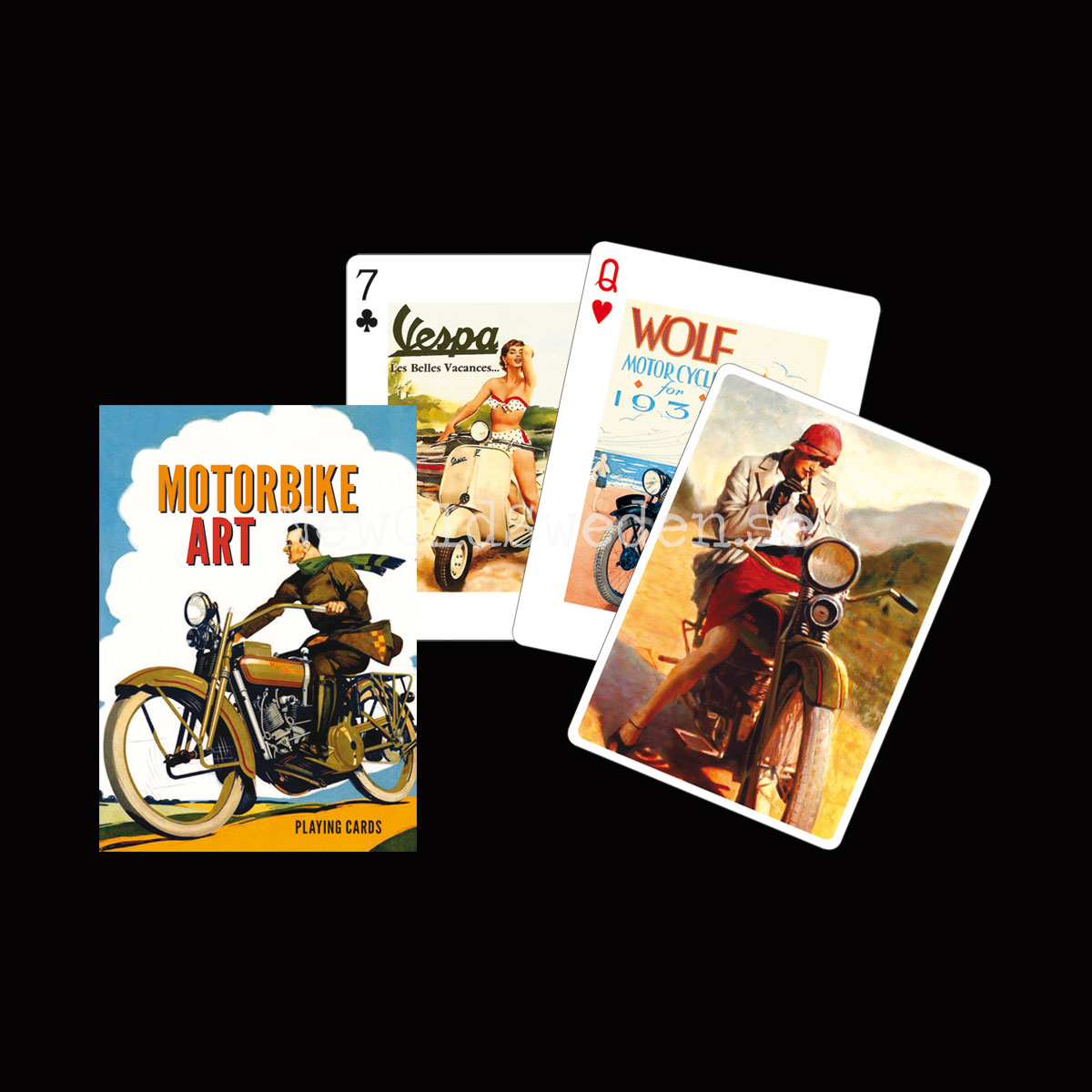 MOTORBIKE ART Collectors' Cards Kortlek PIATNIK **