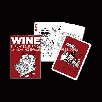 WINE CARTOONS Collectors' Cards Kortlek PIATNIK