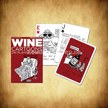 WINE CARTOONS Collectors' Cards Kortlek PIATNIK