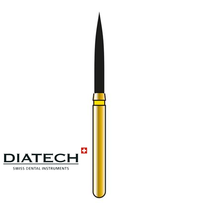 DIATECH® Flamformig längt Guld diamant 863 / 250, 5st.