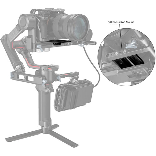 SmallRig Manfrotto-Style Quick Release Plate for DJI RS 2/RSC 2/Ronin-S Gimbal 3158 - 6