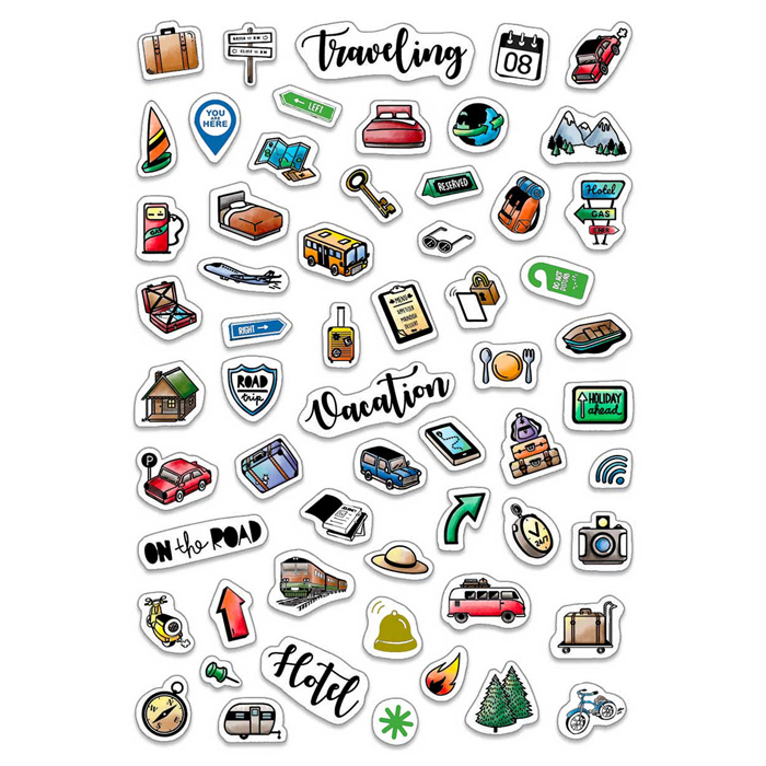 Ciao Bella - BuJo Travel - Clearstamps set 4x6"