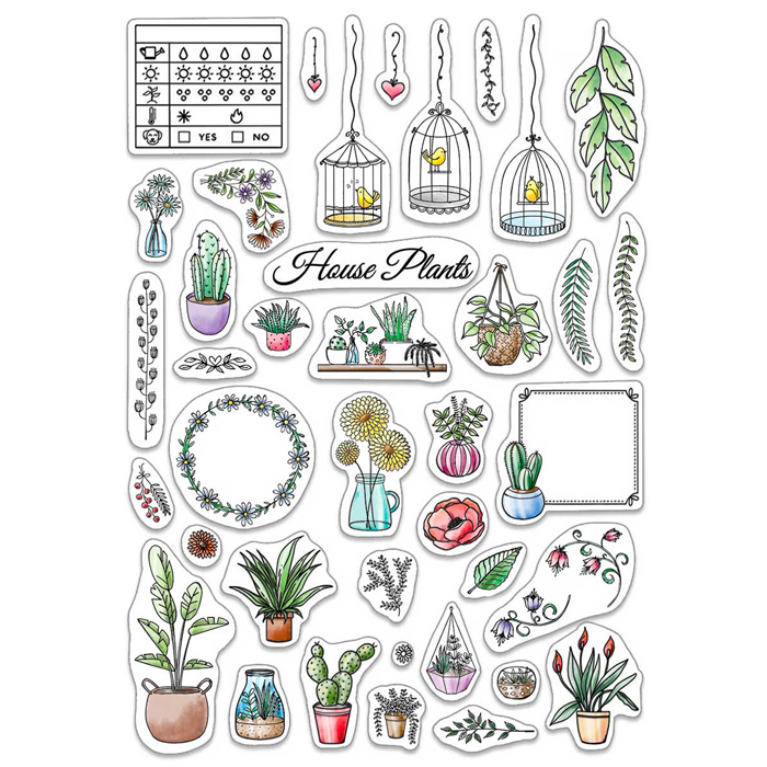 Ciao Bella - BuJo House Plants - Clearstamps set 6x8"