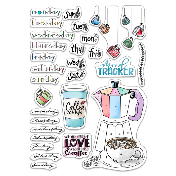 Ciao Bella - BuJo Week - Clearstamps set 6x8"