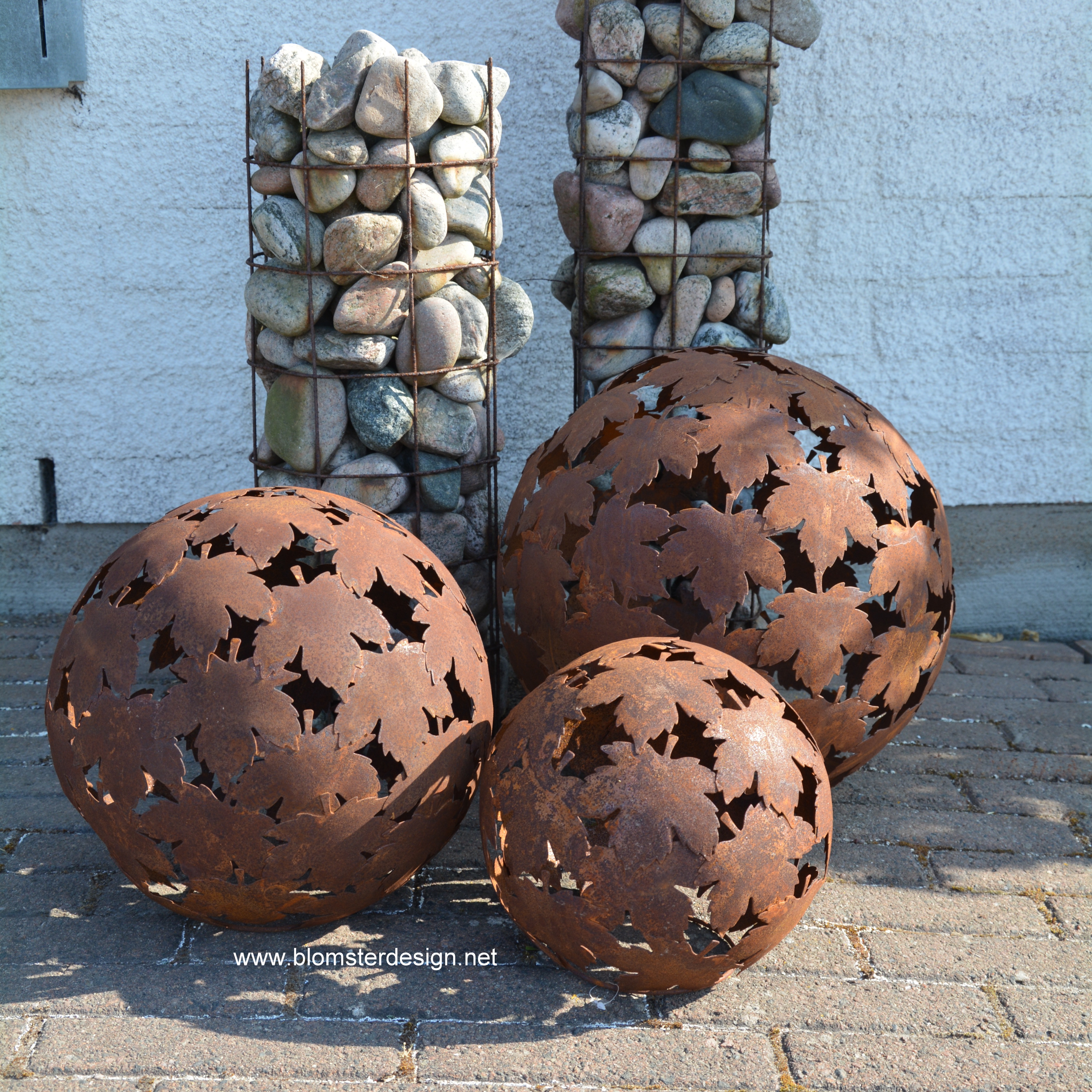 Rostigt klot lönn 34 cm. Marschallhållare lönnlöv - lönnklot - 4