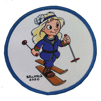 Tygmärke - Fjällfina skidar