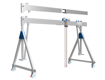 Bockkran 1000 kg Flyttbar i aluminium