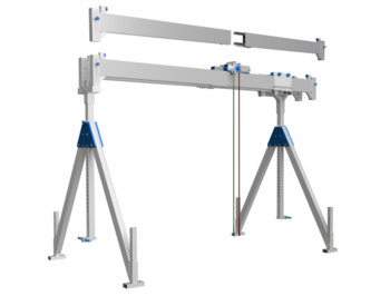 Bockkran 1500 kg i aluminium