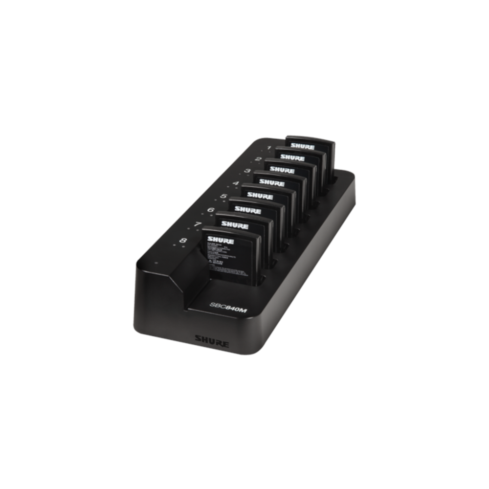 Shure - SBC840M Battery Charger for 8 x SB910M
