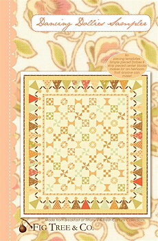 Mönster: Dancing Dollies Sampler, quilt ca 63" x 73"