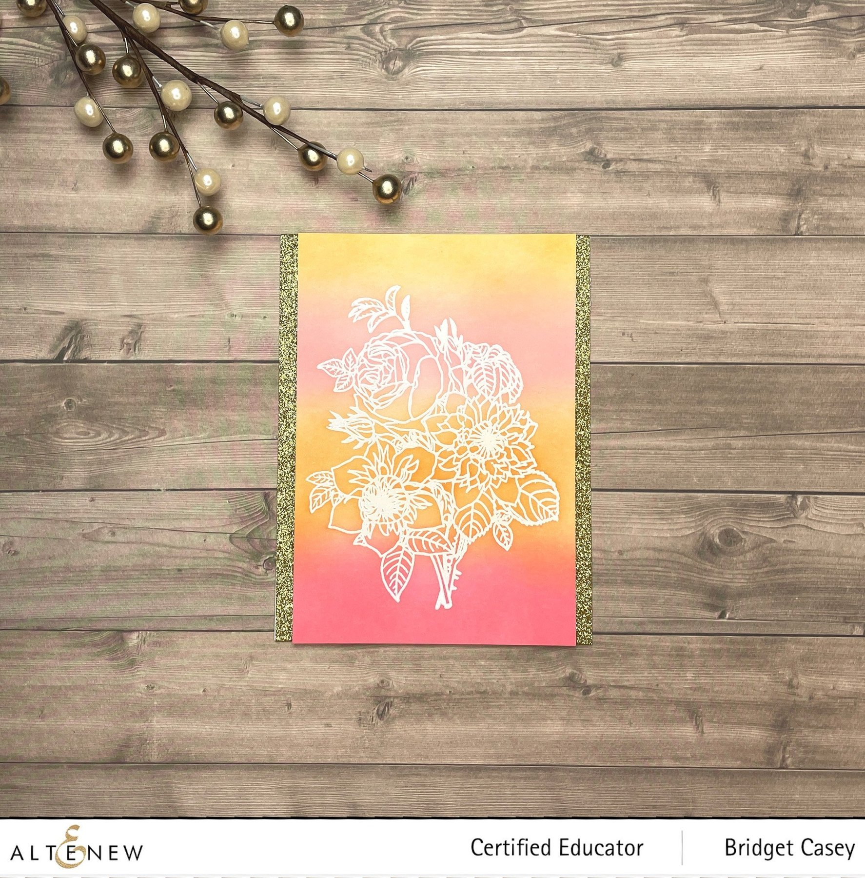 ALTENEW -Paint-A-Flower: Clematis Josephine Outline Stamp Set - 26