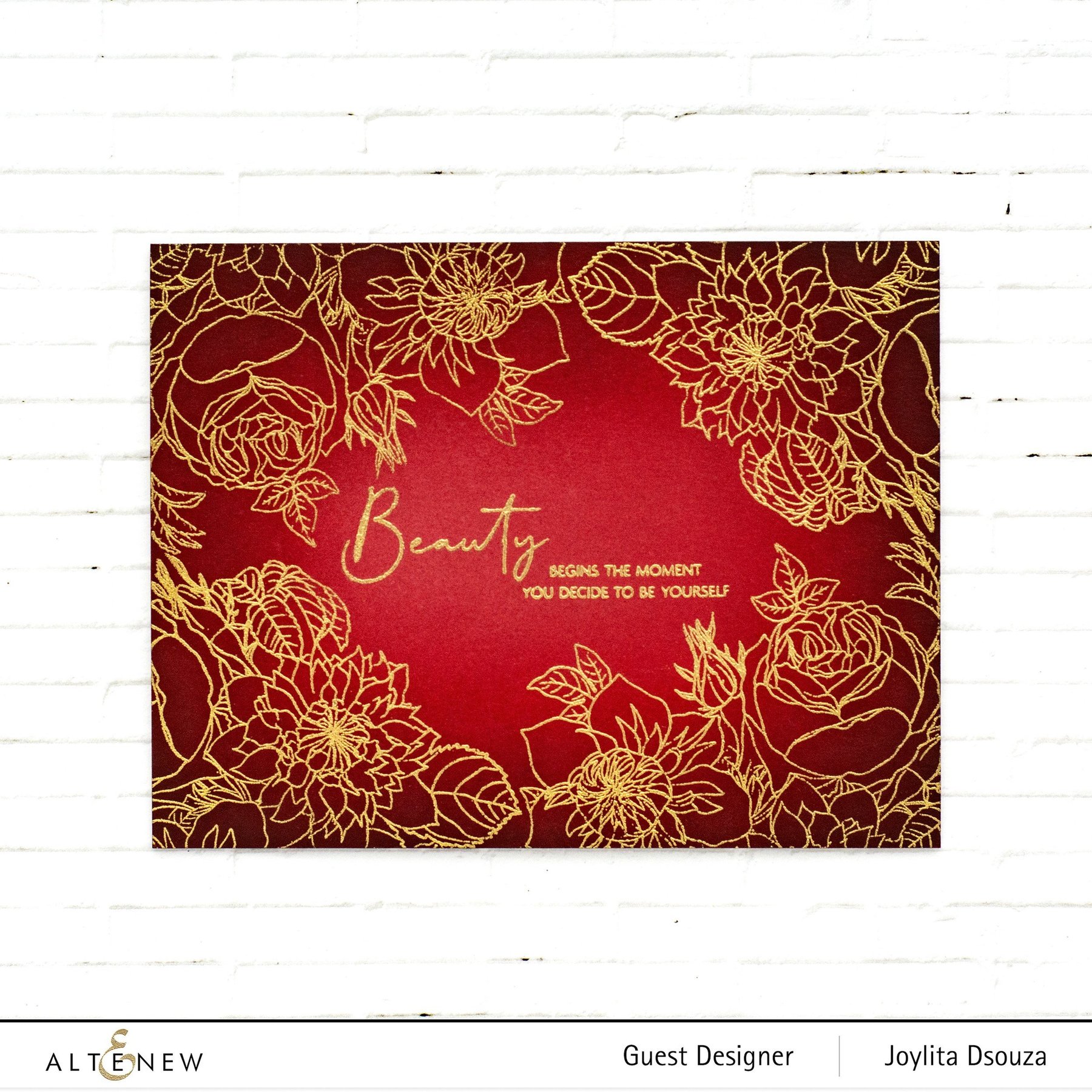 ALTENEW -Paint-A-Flower: Clematis Josephine Outline Stamp Set - 19
