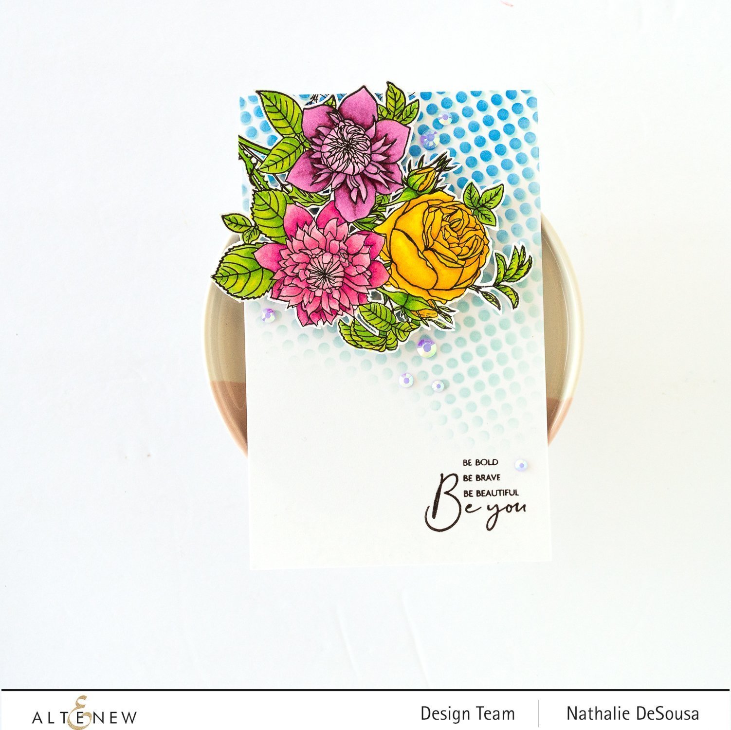 ALTENEW -Paint-A-Flower: Clematis Josephine Outline Stamp Set - 14