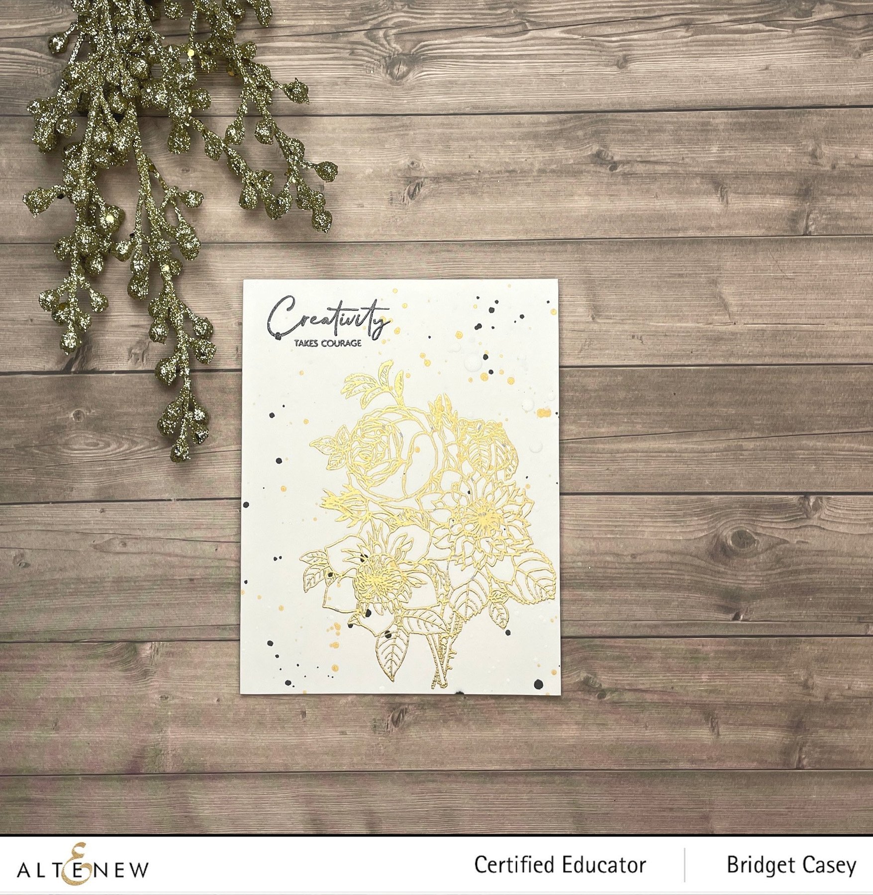 ALTENEW -Paint-A-Flower: Clematis Josephine Outline Stamp Set - 27