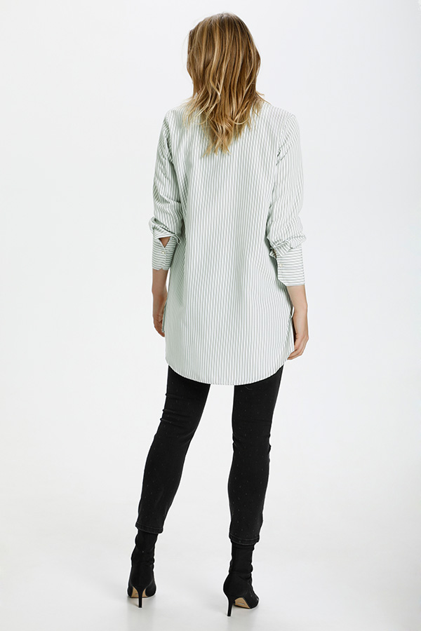Culture - Magnolia Long Shirt Burnt Olive - 5