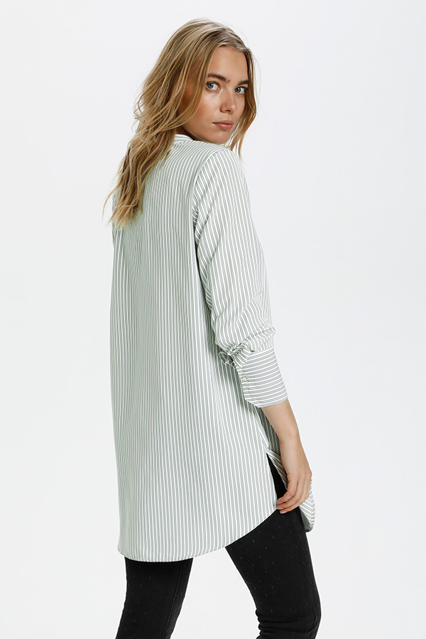 Culture - Magnolia Long Shirt Burnt Olive - 4
