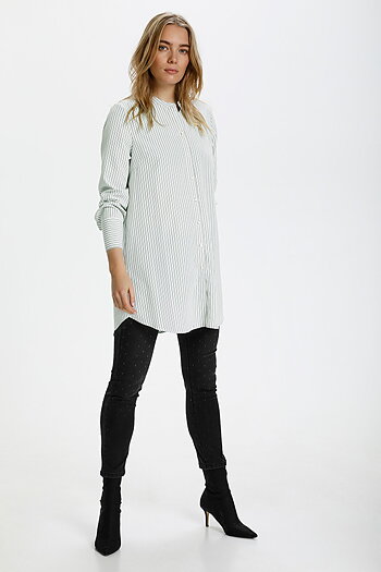 Culture - Magnolia Long Shirt Burnt Olive
