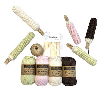 Mönster med garn & tillbehör till Pinnglass