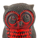 Berth Norrman (1960s) Red/Brown Heartwarming Owl 13 cm