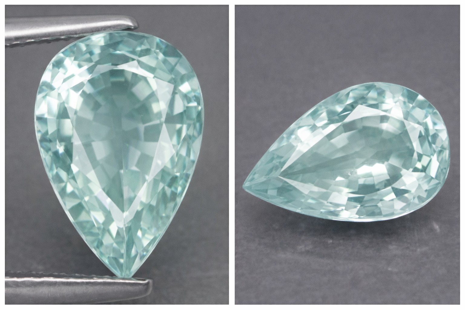 2.10 ct Lujosa piedra preciosa genuina de aguamarina santa maría
