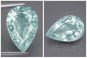 2.10 ct Lujosa piedra preciosa genuina de aguamarina santa maría