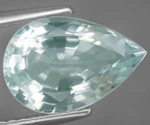 2.10 ct Lujosa piedra preciosa genuina de aguamarina santa maría - 4